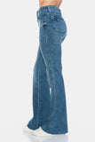 Paislee Mid-Rise Tummy Control Cut Hem Flare Judy Blue Jeans - ONLINE EXCLUSIVE!