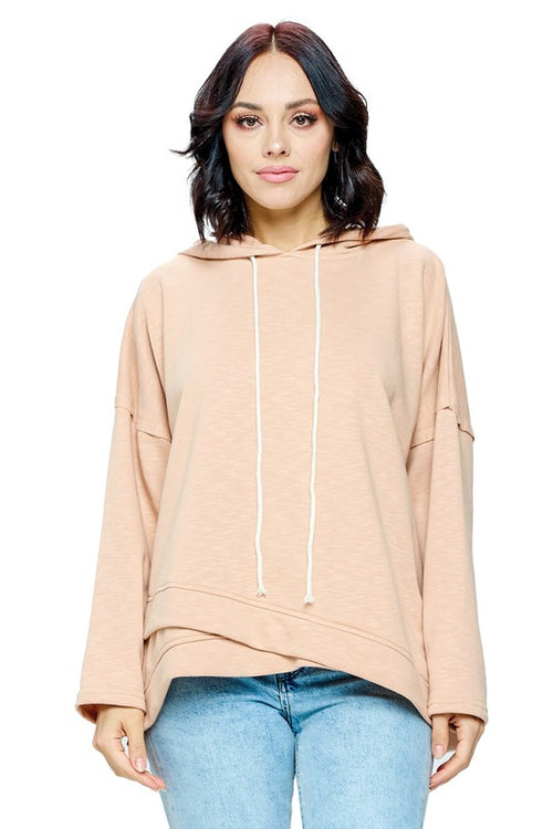 Ari Hooded Loose Pullover Top