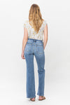 Leilani Mid-Rise Button Fly Nondistressed Boot Cut Judy Blue Jeans