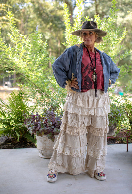Frances Crochet Tie Dye Vest