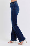 Rylan Hi-Rise Raw Hem Straight Leg Judy Blue Jeans - ONLINE EXCLUSIVE!