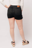 2828   Bentli Hi-Rise Side Tie Judy Blue Denim Skort in Black