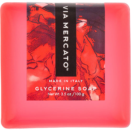 Via Mercato 100g Glycerin Soap - Sour Cherries & Pomegranate