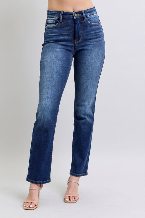 Jennifer Mid-Rise Washed Straight Leg Judy Blue Jeans - ONLINE EXCLUSIVE!