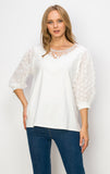 Renae Top with Lace by Joh Apparel