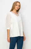 Renae Top with Lace by Joh Apparel