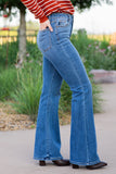 82443   Harlym Hi-Rise Wide Hem Flare Judy Blue Jeans