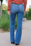 82443   Harlym Hi-Rise Wide Hem Flare Judy Blue Jeans