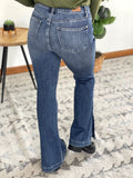 Enya Hi Rise Tummy Control Slim Boot Cut w/ Side Slit Judy Blue Jeans