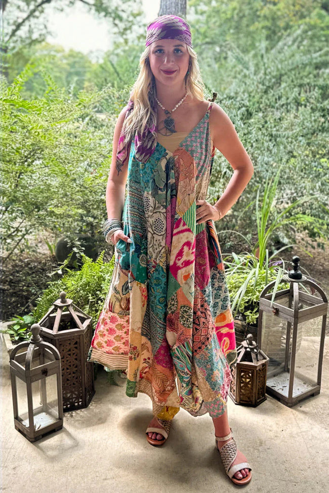 Shawna Patchwork Sunrise Jumpsuit by Jaded Gypsy