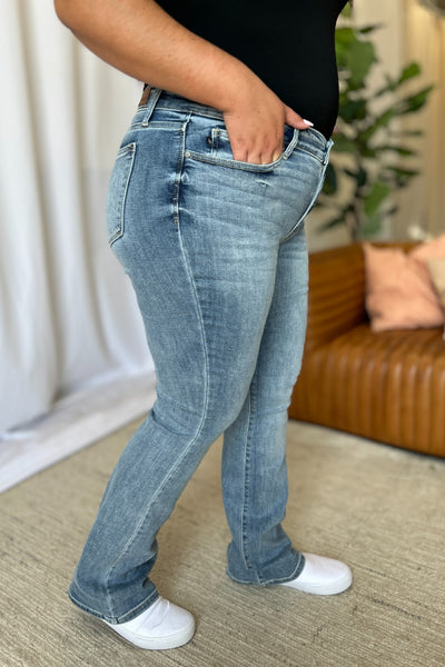 Renae Mid-Rise Nondistressed Bootcut Judy Blue Jeans - ONLINE EXCLUSIVE!