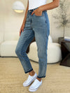 Calista Mid-Rise Rigid Magic Release Hem Judy Blue Jeans - ONLINE EXCLUSIVE!