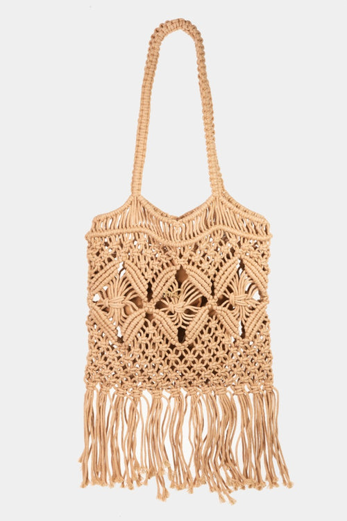 Fame Woven Handbag with Tassel - ONLINE EXCLUSIVE!