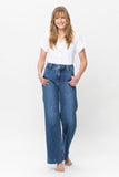 Elisha Hi-Rise Double Button Wide Leg Judy Blue Jeans - ONLINE EXCLUSIVE!