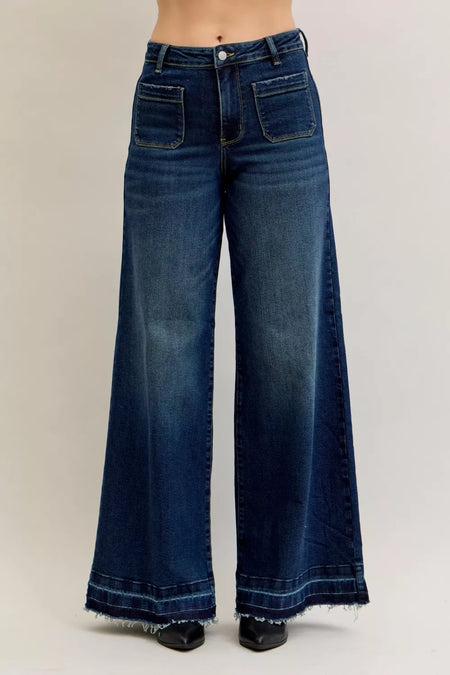 82132   Billings Super Dark High Waist Judy Blue Jeans
