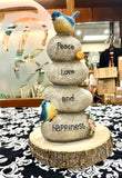 Resin Rock Stack Decor