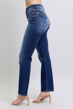 Jennifer Mid-Rise Washed Straight Leg Judy Blue Jeans - ONLINE EXCLUSIVE!