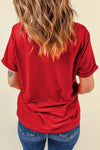 Daisy Sequin Star Round Neck Short Sleeve T-Shirt - ONLINE EXCLUSIVE!