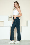 Meaghan Mid-Rise Button Fly Hem Destroy Straight Judy Blue Jeans - ONLINE EXCLUSIVE!