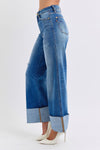 Bekah Distressed Hi-Rise Wide Leg Judy Blue Jeans - ONLINE EXCLUSIVE!