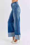 Bekah Distressed Hi-Rise Wide Leg Judy Blue Jeans - ONLINE EXCLUSIVE!