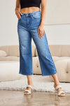 Holly Braid Side Detail Wide Leg Judy Blue Jeans - ONLINE EXCLUSIVE!