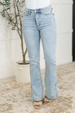 88951   Alexis Hi-Rise Control Top Slit Hem Slim Bootcut Judy Blue Jeans