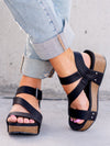Very G Shayne Wedge Sandals - Black