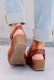Very G Shayne Wedge Sandals - Rust