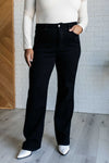 Angelica Hi-Rise Tummy Control Black Straight Leg Judy Blue Jeans - ONLINE EXCLUSIVE!