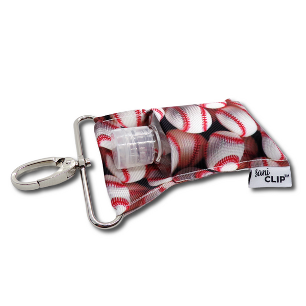 Baseballs SaniClip Hand Sanitizer Holder - made to order