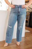 Bree High Rise Control Top Distressed Straight Judy Blue Jeans - ONLINE EXCLUSIVE!