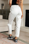 Charlene High Rise Judy Blue Jeans Jogger in Ecru - ONLINE EXCLUSIVE!