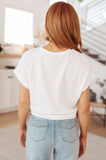 Sara Clearly Classic Short Sleeve Top in White - ONLINE EXCLUSIVE!
