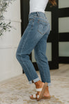 Colette Mid Rise Boyfriend Classic Cuffed Judy Blue Jeans