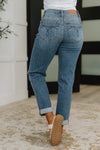 Colette Mid Rise Boyfriend Classic Cuffed Judy Blue Jeans