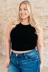 Shayne Cream of the Crop Rib Knit Tank Top in Black - ONLINE EXCLUSIVE!