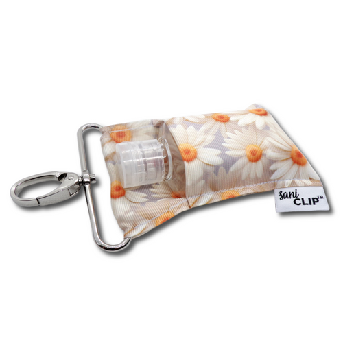 Daisies SaniClip Hand Sanitizer Holder - made to order