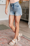 Darlene Hi-Rise Distressed Cuffed Cutoff Judy Blue Jeans Shorts - ONLINE EXCLUSIVE!