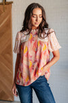 Kelsie Day Dreamer Mixed Floral Top in Mauve - ONLINE EXCLUSIVE!