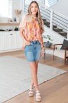 Kelsie Day Dreamer Mixed Floral Top in Mauve - ONLINE EXCLUSIVE!