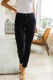 88756   Mariah Mid-Rise Slim Fit Black Judy Blue Jeans