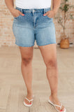 Elle High Rise Rhinestone Cutoff Judy Blue Jean Shorts - ONLINE EXCLUSIVE!