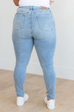 Eloise Mid-Rise Control Top Distressed Skinny Judy Blue Jeans - ONLINE EXCLUSIVE!