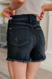 Ember High Rise Control Top Fray Hem Judy Blue Shorts - ONLINE EXCLUSIVE!