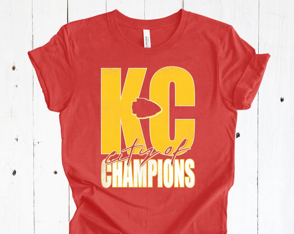 Camiseta gráfica Campeones del mundo de KC