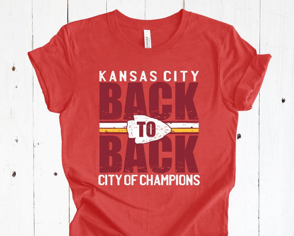 KC Back to Back Champions Graphic T-Shirt