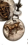 Western Mustang Necklace by Art by Amy