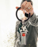 Gold Dots on Grey LippyClip® Lip Balm Holder