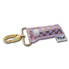 Gold Quatrefoil on Lavender LippyClip® Lip Balm Holder